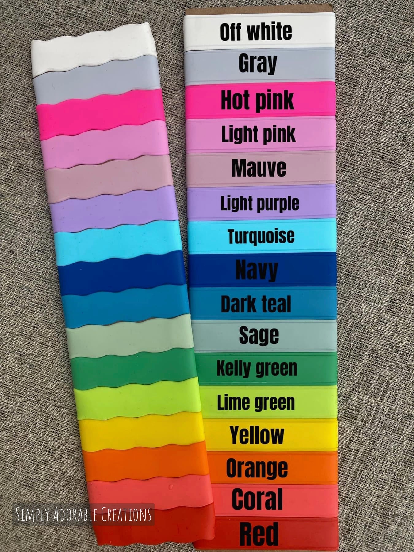 Personalized Silicone Bottle Bands