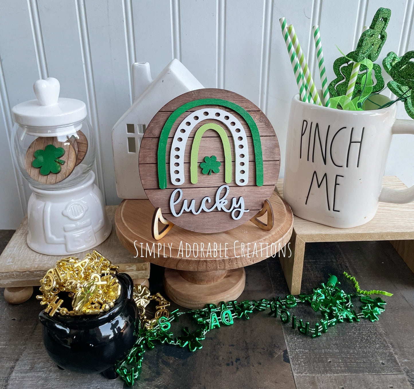 Lucky Tiered Tray Decor  Bundle