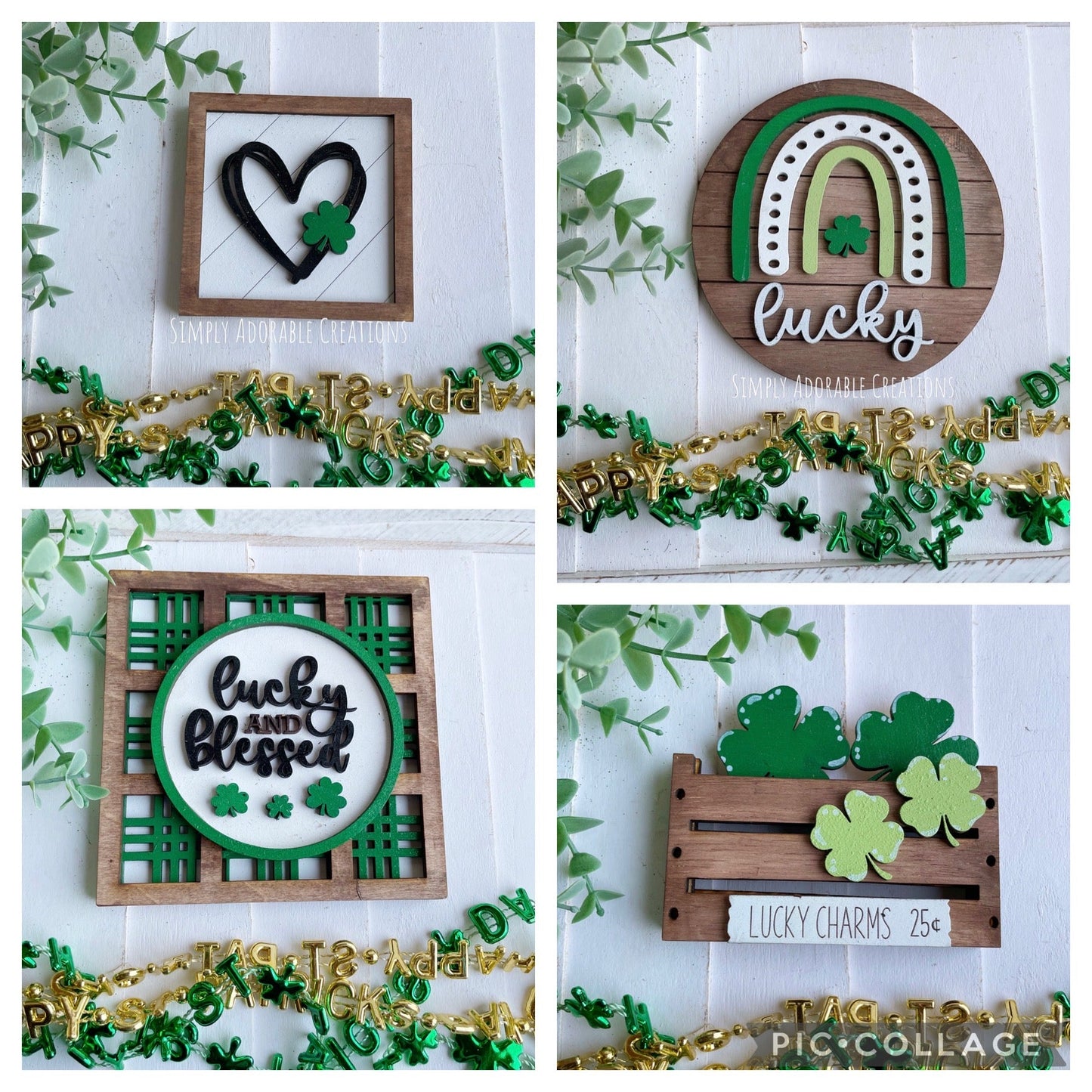 Lucky Tiered Tray Decor  Bundle