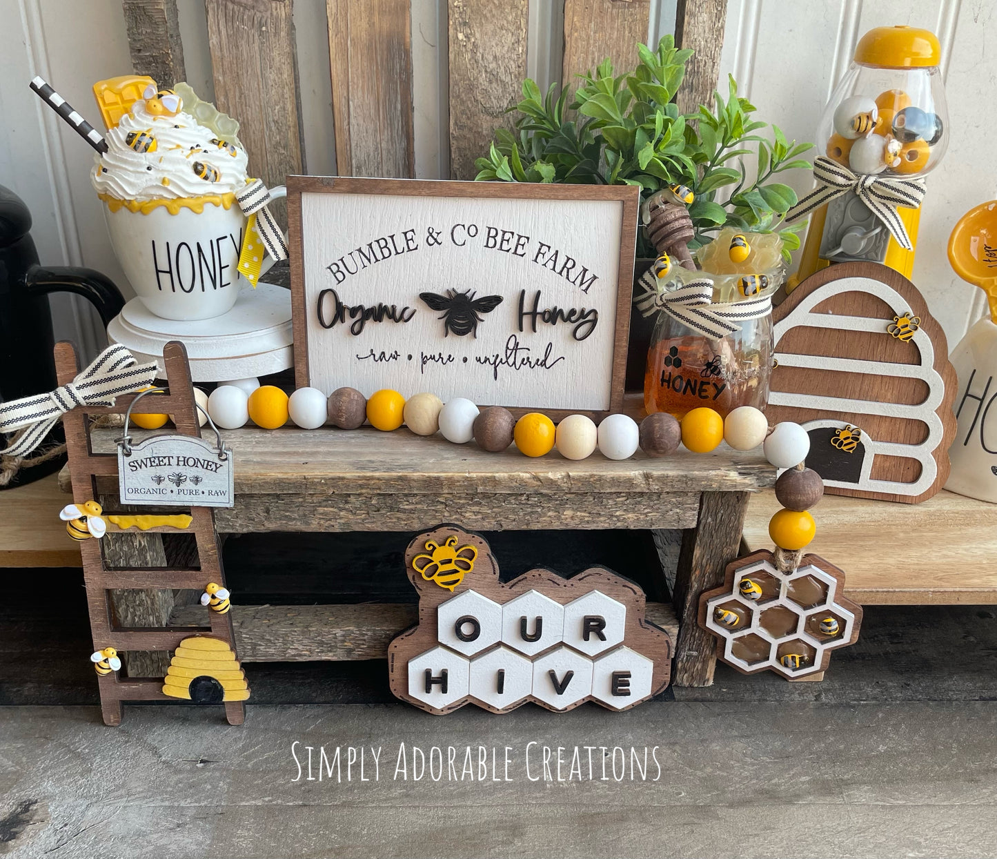 Bumble Bee Tiered Tray Sign Bundle