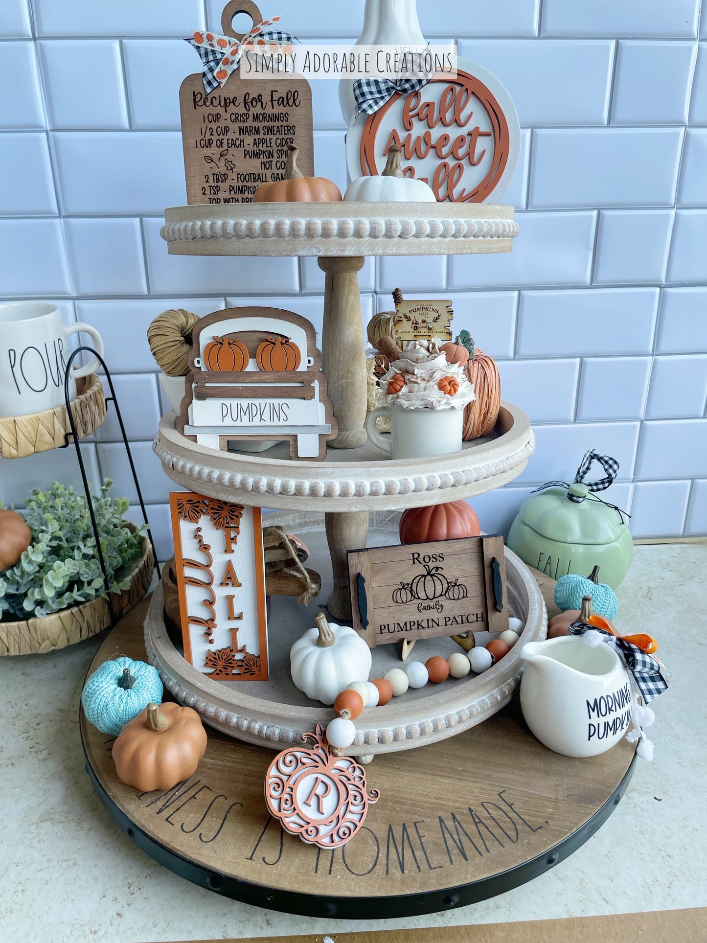 Personalized Pumpkin Patch Mini Serving Tray