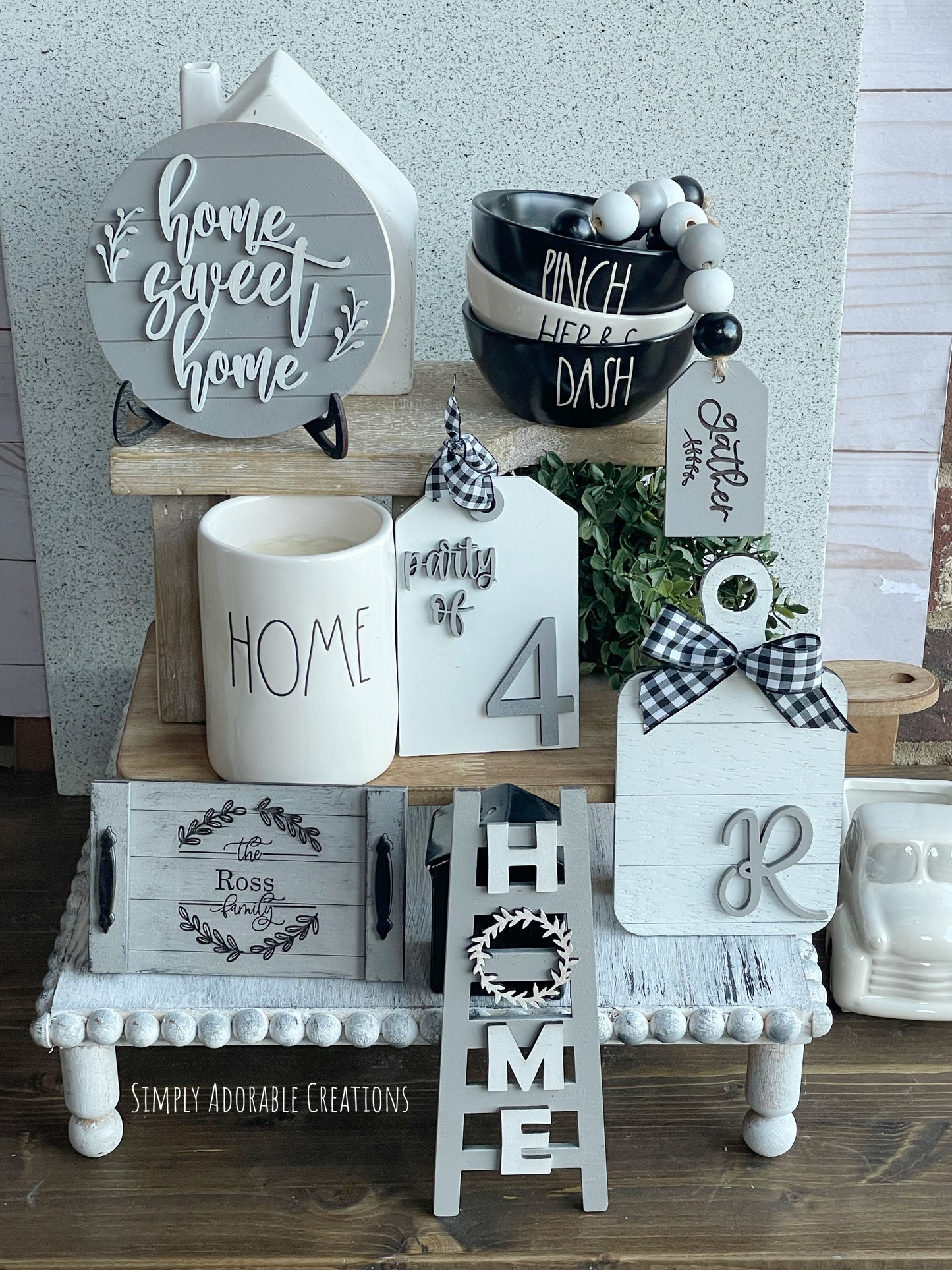 Personalized Everyday Tiered Tray Bundle