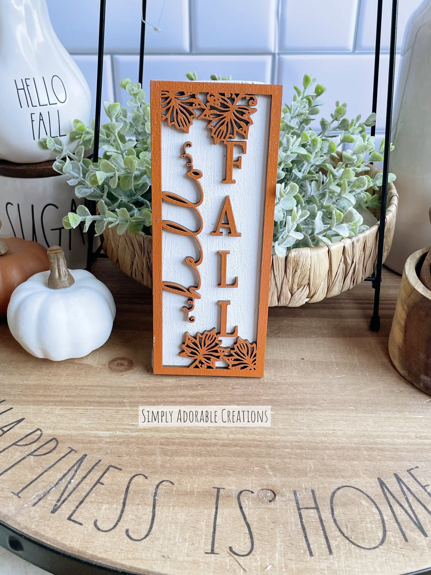 Hello Fall Tiered Tray Sign