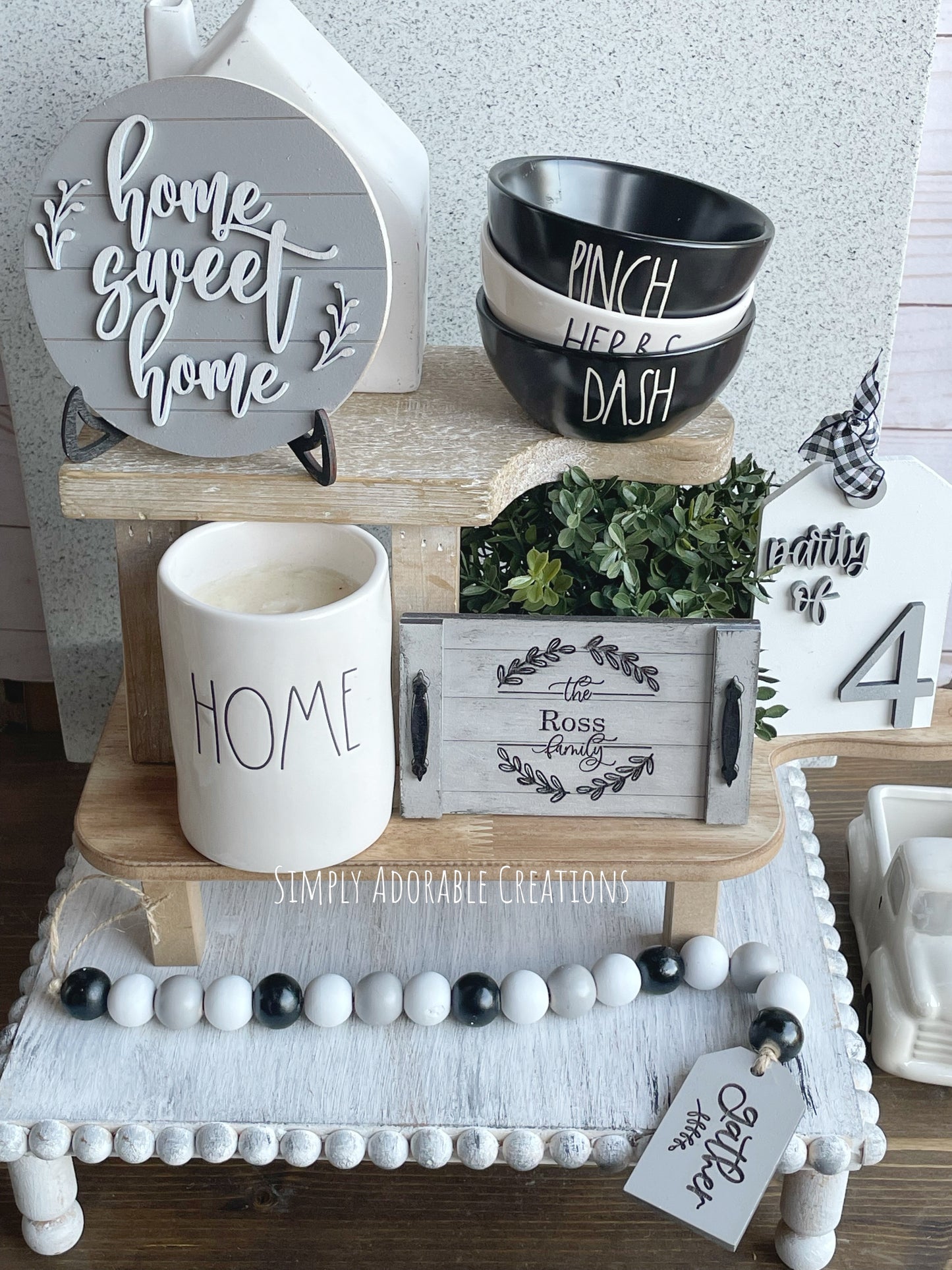 Personalized Everyday Tiered Tray Bundle